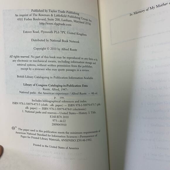 National Parks The American Experience Fourth Edition Paperback by Alfred Runte - Picture 3 of 3